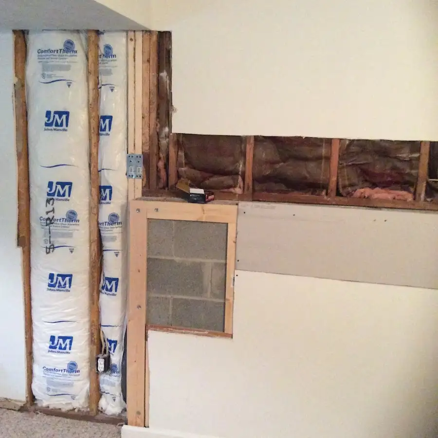 Wall insulation replacement during Odor Removal & Deodorization in Brunswick